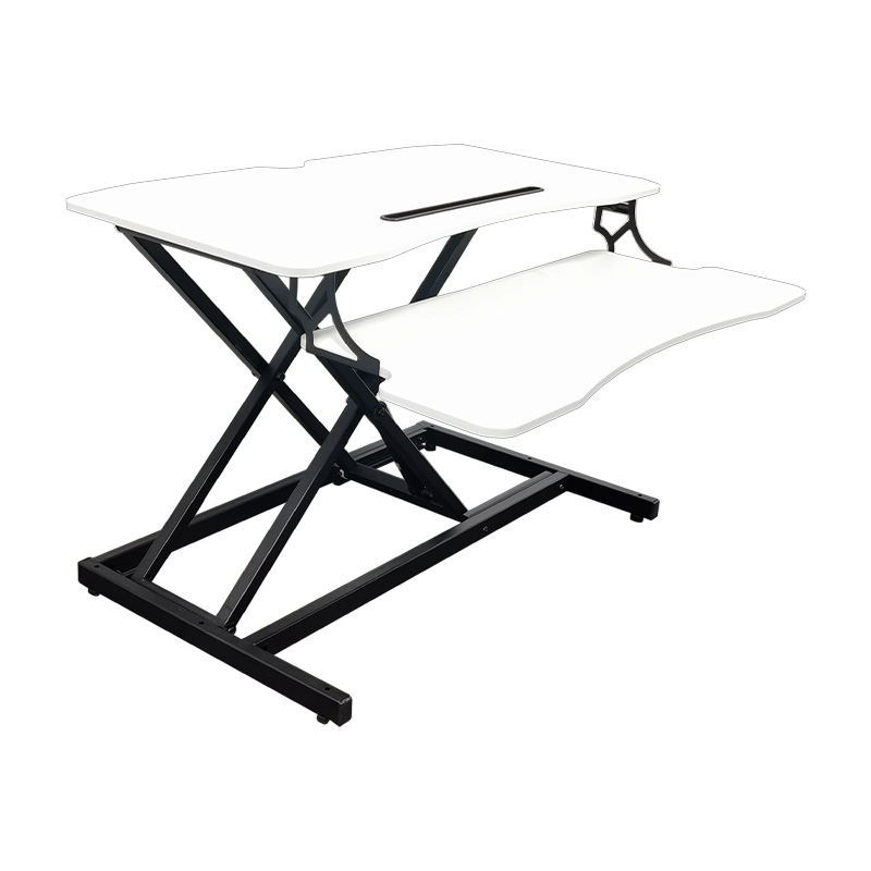 RXD1-2 Z półką na klawiaturę Monitor Riser Płyta wiórowa Pulpit Pneumatyczne Konwertery stojące z regulacją wysokości